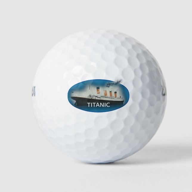 Pelotas De Golf Buque Titanic Maritime White Star (Anverso)