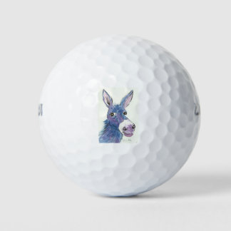 Pelotas De Golf Burro azul gracioso
