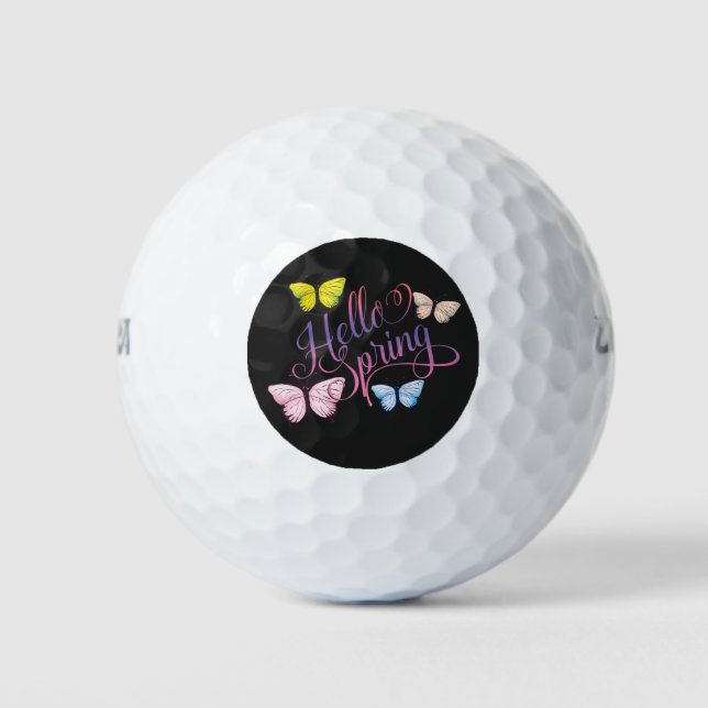 Pelotas De Golf Butfly Hello Spring (Anverso)