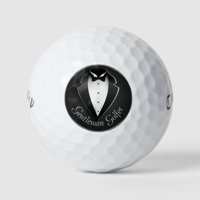 Pelotas De Golf Caballero Golfer Tuxedo (Anverso)