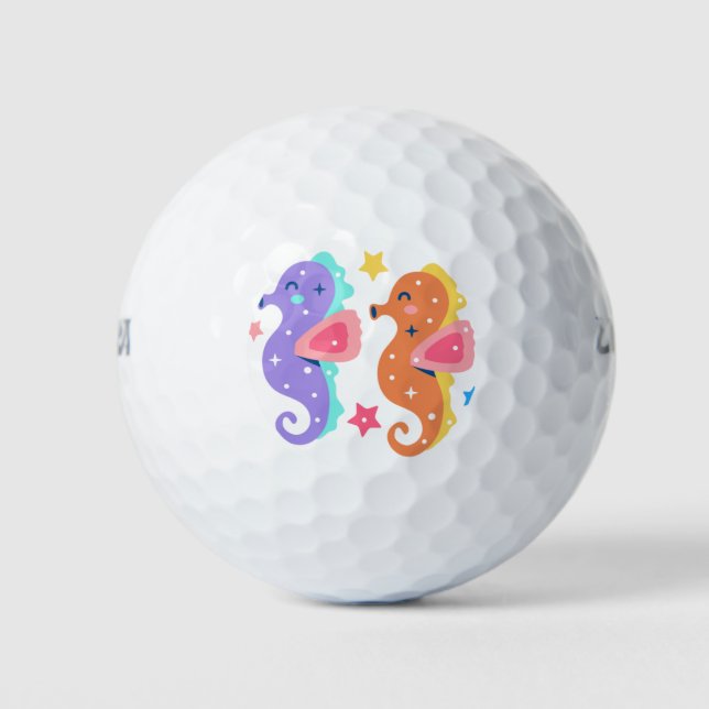 Pelotas De Golf Caballos de mar (Anverso)