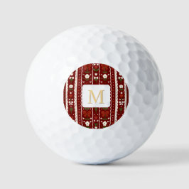 Pelotas De Golf Cabaña personalizada de flores con lazo de color r