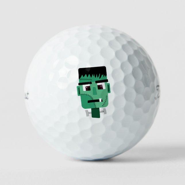 Pelotas De Golf Cabeza de Frankenstein Monster (Anverso)