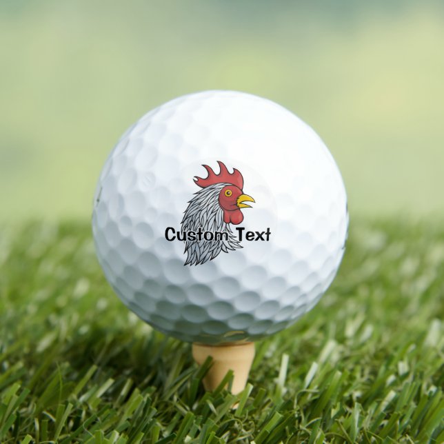 Pelotas De Golf Cabeza de Gallo Gris (Camiseta in situ)