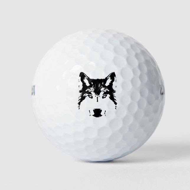 Pelotas De Golf Cabeza de lobo (Anverso)