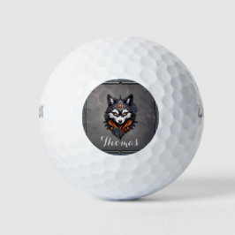 Pelotas De Golf Cabeza de lobo majestuosa, terminada en una profun