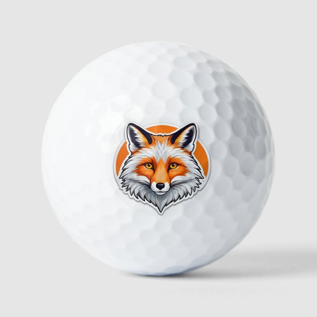 Pelotas De Golf Cabeza de zorro vibrante (Anverso)