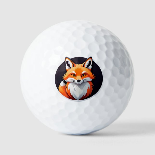 Pelotas De Golf Cabeza de zorro vibrante (Anverso)