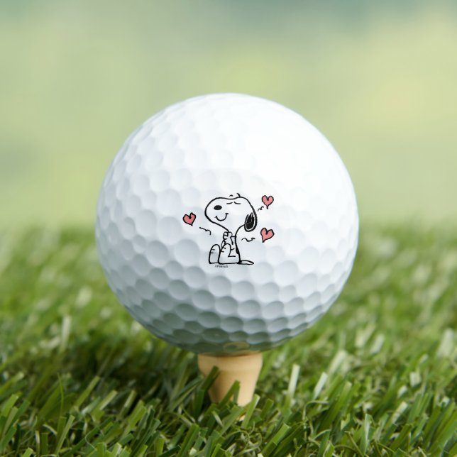 Pelotas De Golf Cacahuetes | Corazones Snoopy (Camiseta in situ)