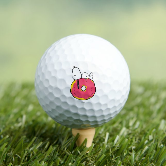 Pelotas De Golf Cacahuetes | Donut rosado Snoopy (Camiseta in situ)
