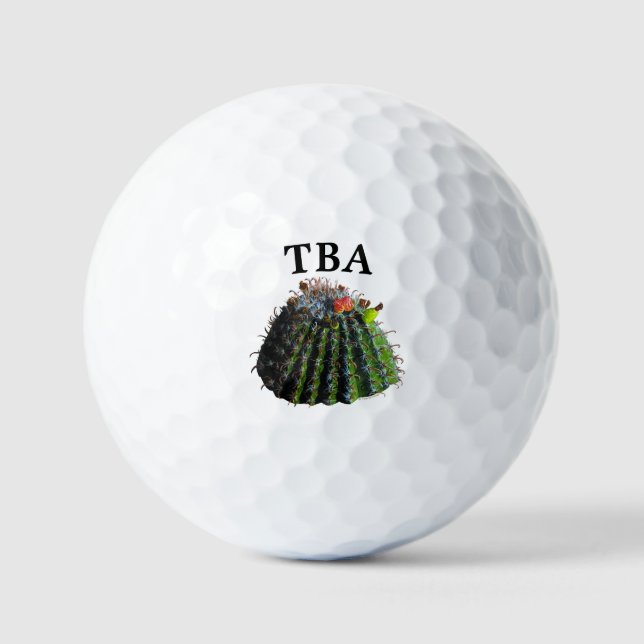 Pelotas De Golf Cactus Golf Balls - Personalización Opcional (Anverso)