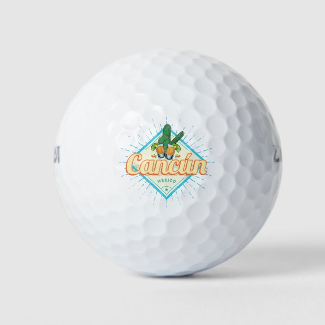 Pelotas De Golf Cactus Vintage Tequila (Anverso)