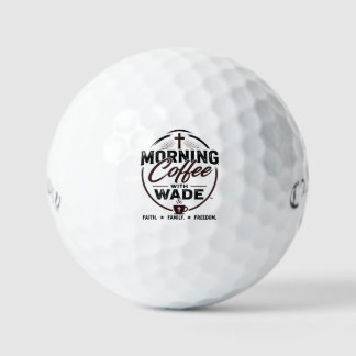 Pelotas De Golf Café de la Mañana con Wade Fe Familia Libertad Gol