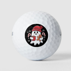 Pelotas De Golf Café Navideño Fantasma Lindo Helado Retro Café de 