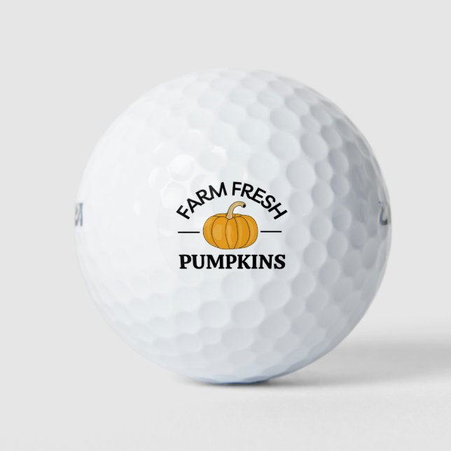 Pelotas De Golf Caída de calabaza Otoño (Anverso)