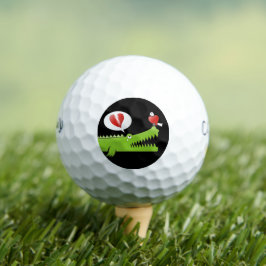 Pelotas De Golf Caimán enamorado