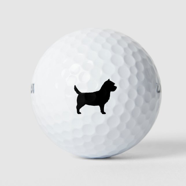 Pelotas De Golf Cairn Terrier Silhouette (Anverso)