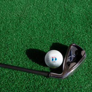 Pelotas De Golf Cal azul lindo monogramado inicial D