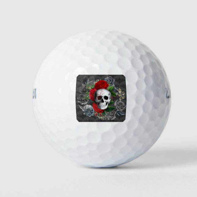 Pelotas De Golf Calavera (Anverso)