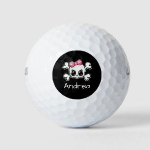 Pelotas De Golf Calavera con huesos cruzados