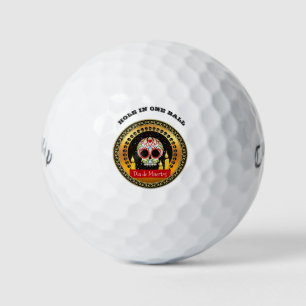 Pelotas De Golf Calavera de azúcar derramando sangre intimidante y