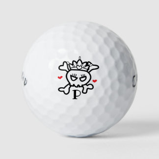 Pelotas De Golf Calavera de princesa con tu primer