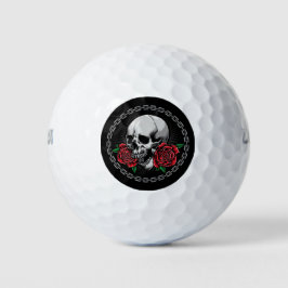 Pelotas De Golf Calavera y Rosas