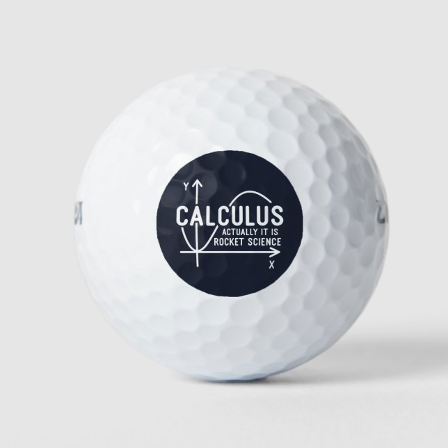 Pelotas De Golf Cálculo En Realidad Es Una Matemática Divertida Pa (Anverso)