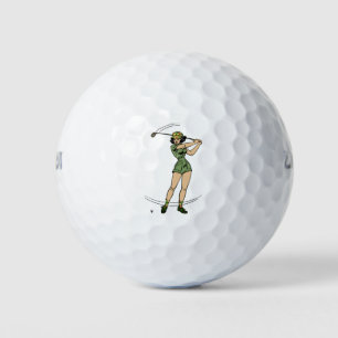 Pelotas De Golf Calentamiento para el Golf Lady Golfer