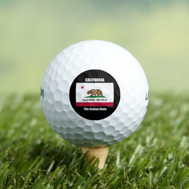 Pelotas De Golf California, el estado de oro (Camiseta in situ)