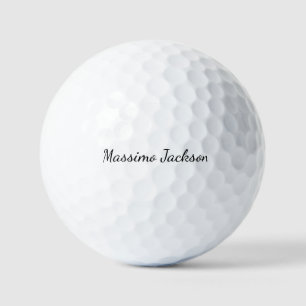 Pelotas De Golf Caligrafía Elegante Sencilla Nombre Simple