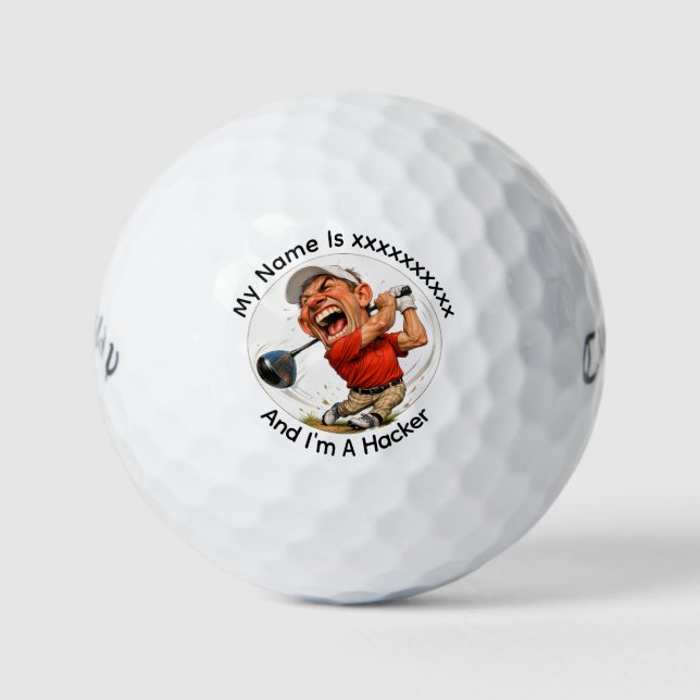 Pelotas de Golf Callaway Hacker de Golf Personaliz (Anverso)