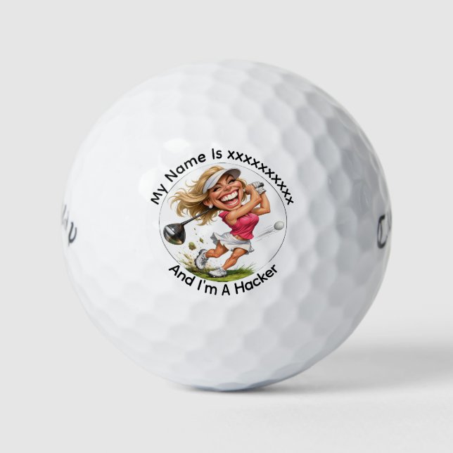 Pelotas de Golf Callaway Hacker de Golf Personaliz (Anverso)
