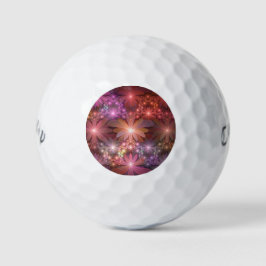 Pelotas De Golf Cama De Flores Coloridas Brillantes Resumen Arte F