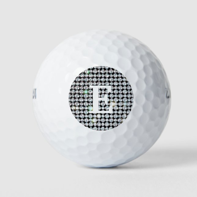 Pelotas De Golf Cámaras de golf personalizadas, diamante blanco (Anverso)