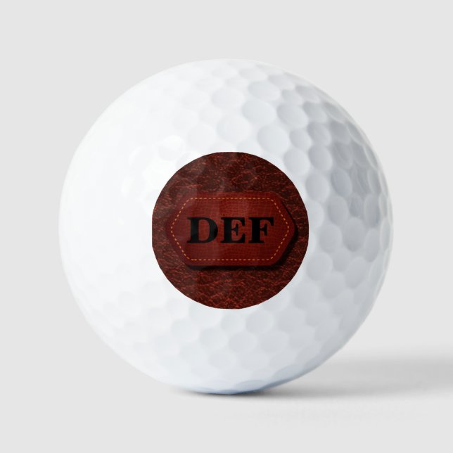 Pelotas De Golf Cambiar el original, con aspecto de cuero, rojo os (Anverso)