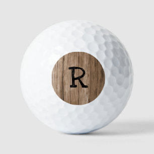 Pelotas De Golf Cambiar la placa inicial de pared de madera