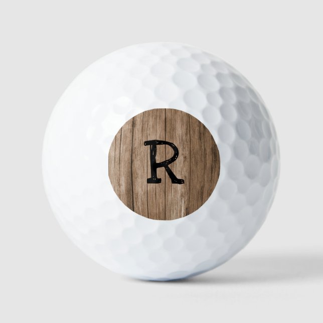 Pelotas De Golf Cambiar la placa inicial de pared de madera (Anverso)