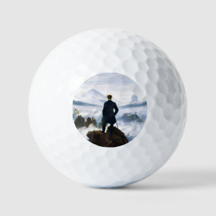 Pelotas De Golf Caminante sobre el mar de niebla, Caspar D Friedri