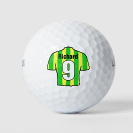 Pelotas De Golf Camisa de fútbol con nombre y número
