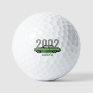 Pelotas De Golf Camiseta BMW 2002 Verde Menta Clásico