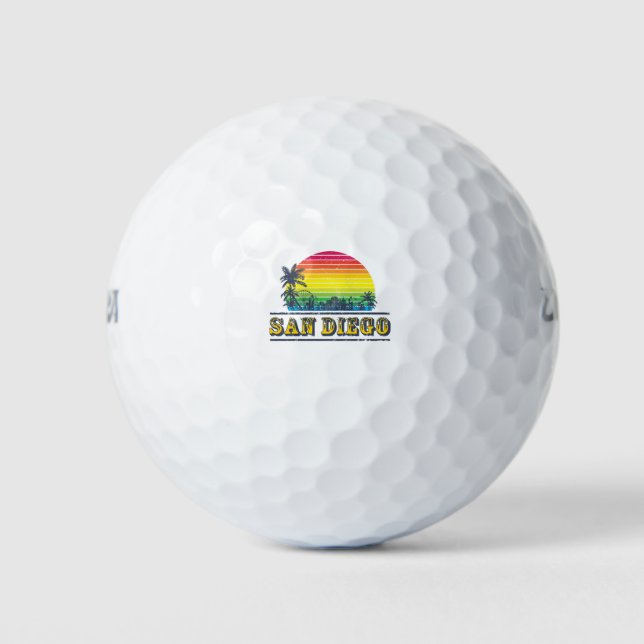 Pelotas De Golf Camisetas de San Diego (Anverso)
