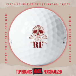 Pelotas De Golf Camisetas modernas de cráneos y huesos cruzados co