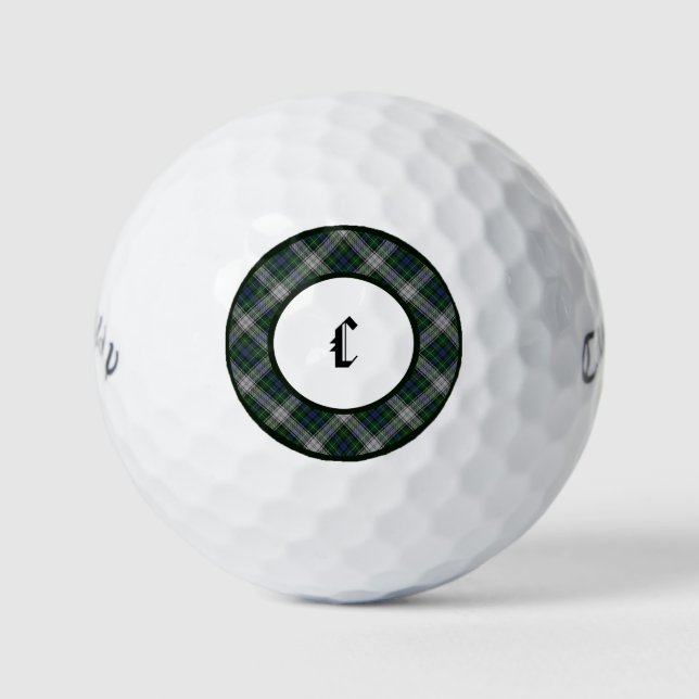 Pelotas De Golf Campbell Tartan Clan Plaid Golf Balls (Anverso)