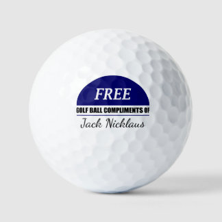 Pelotas De Golf Campeón de cortesía gratis Editable personalizado
