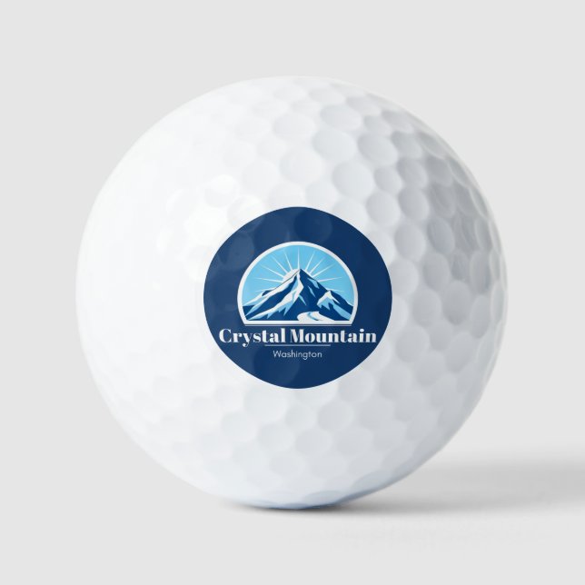 Pelotas De Golf Campo de golf Crystal Mountain Washington (Anverso)