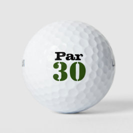 Pelotas De Golf Campo de golf número 30 par para golfista de 30 añ