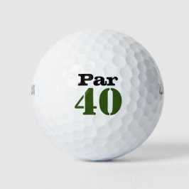Pelotas De Golf Campo de golf número 40 par para golfista de 40 añ