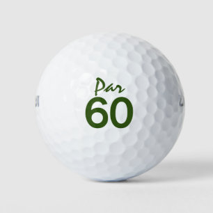 Pelotas De Golf Campo de golf número 60 par para golfista de 60 añ