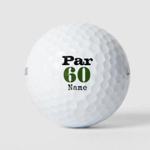 Pelotas De Golf Campo de golf número 60 par para golfista de 60 añ